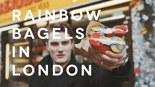 RAINBOW BAGELS HAVE ARRIVED IN LONDON [upl. by Aicerg252]