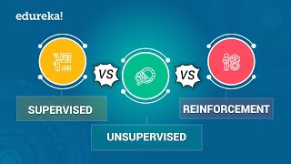 Supervised vs Unsupervised vs Reinforcement Learning  Data Science Certification Training  Edureka [upl. by Marnie]