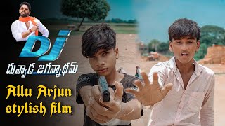 DJ movie fight scene  Russian model Allu Arjun [upl. by Ynar401]