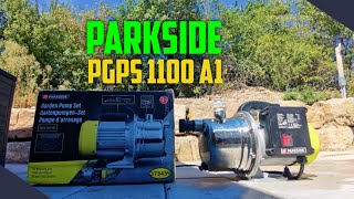 Parkside Gartenpumpe PGPS 1100 A1 I ausgepackt und ausprobiert [upl. by Efioa]