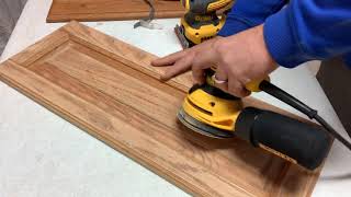 How to sand kitchen cabinets and prepare them for paint or stain part 3 [upl. by Yauqaj]