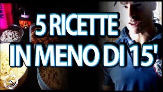 5 RICETTE VELOCI PER COLAZIONE POST ALLENAMENTO O SPUNTINO [upl. by Moskow507]