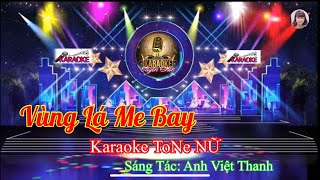 Vùng Lá Me Bay  karaoke ToNe NỮ Bản Chuẩn [upl. by Noryak]