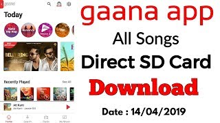 Gaana app all Songs sdcard download [upl. by Sibylla]