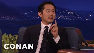 Steven Yeun Conans Been Mispronouncing My Name For Years  CONAN on TBS [upl. by Ivzt794]