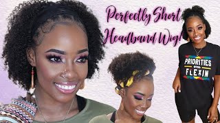 😍GORGEOUS SHORT HEADBAND WIG MUST HAVE VERY BEGINNER FRIENDLY MARY K BELLA  HER GIVEN HAIR [upl. by Nahtanohj]