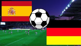 Spain vs Germany eFootball  Spain vs Germany Football [upl. by Belsky]