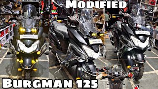 burgman 2023 new model modified  Burgman 125 modifications 🌍 [upl. by Aremmat]