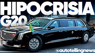 CARROS DOS POLÍTICOS NO G20 OSTENTAÇÃO E HIPOCRISIA [upl. by Nilesoy]