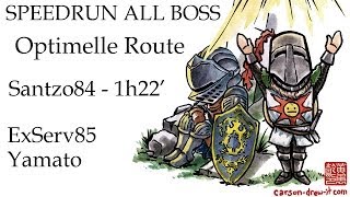 Speed Dark Souls  All Boss  Optimelle Route  Avec Yamato 1h22 [upl. by Romeo149]