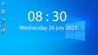 How to Add Clock Widget in Windows 10 [upl. by Maidel]