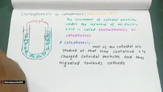 Surface Chemistry 09  Electrophoresis  Class12th  Board Exam  JEE  NEET  AIIMS [upl. by Lossa225]