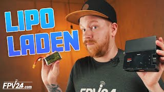 LiPo Akku richtig LADEN Ladegerät wie viel Ampere Storage  TUTORIAL  FPV24 [upl. by Maurizia]