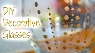 DIY Decorative Glasses [upl. by Bradman376]