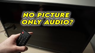 LG Smart TV How to Fix No Picture on the Screen Only Audio [upl. by Neelyhtak109]