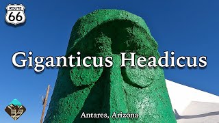 Visiting Giganticus Headicus on Route 66 in Arizona [upl. by Omrellig]