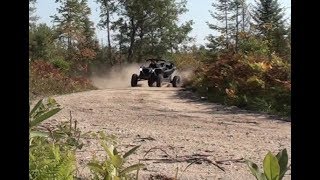 Maverick X3 XRS Turbo Drifting Michigan Trails [upl. by Keeryt]