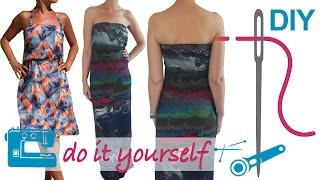 DIY Kleid nähen für Anfänger – Jerseykleid Maxikleid Chiffonkleid – Zierstoff Schnittmuster „Myra“ [upl. by Evol194]