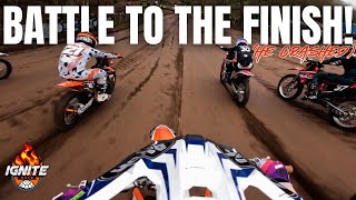 KTM 125 BATTLES ALL THE WAY TO THE FINISH WHERE HE CRASHED [upl. by Eibrik]