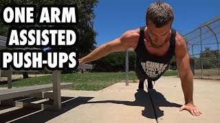 How to Perform One Arm Assisted PushUps  Exercise Tutorial [upl. by Rillings268]