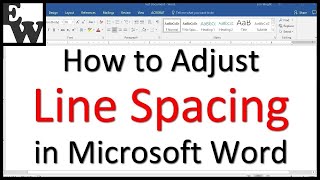 How to Adjust Line Spacing in Microsoft Word [upl. by Anaek39]