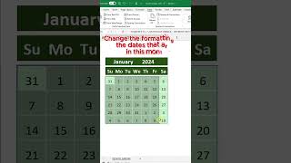 Dynamic Calendar in Excel [upl. by Yrogiarc]