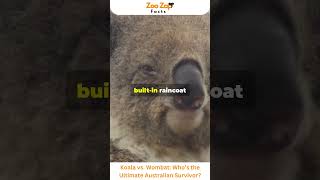 Koala vs Wombat Who’s the Ultimate Australian Survivor koala wombat viralshorts animals facts [upl. by Darcey]