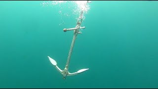 Barnacle and Folding Fisherman Anchor Test  153 [upl. by Ahsirhcal962]