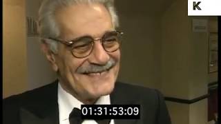 1990s Omar Sharif Photo Call and Interview London [upl. by Anesuza]