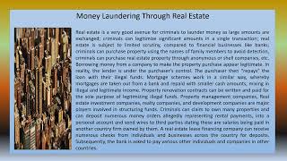 Money Laundering Through Real Estate [upl. by Launcelot905]