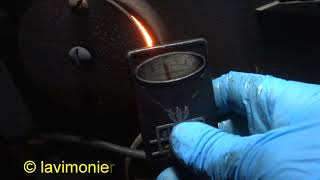 oil boiler service  combustion test [upl. by Keheley]