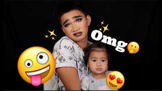 1 Year Old picks out my Makeup  BretmanRock x Cleo [upl. by Notlimah]