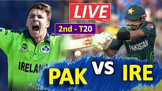 PAKISTAN vs IRELAND 2nd T20 Commentary amp Score Update  PAK BATTING 10 Over TO 155 Over 2nd Inn [upl. by Arleta826]