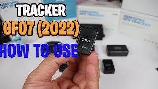 Mini GPS GF07 Tracker for Vehicle How to Use  how to setup [upl. by Aronael]