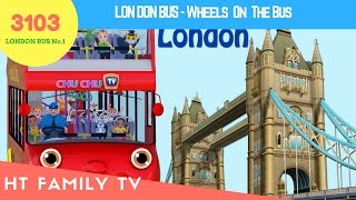 Wheels On The Bus Go Round And Round Song 🚌 London City 🚌 Popular Nursery Rhymes by HT BabyTV ✔ [upl. by Nimaynib]