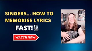 How to Memorize Lyrics Fast ScienceBacked Techniques [upl. by Hseyaj85]