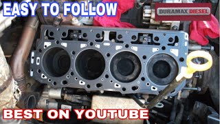 How To Install Head Gaskets And Head Studs  Duramax [upl. by Htirehc]