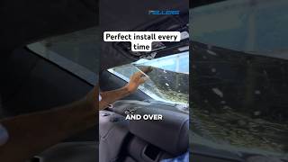 Installing window film is all about going slow… use your library voice tint automobile ppf [upl. by Akierdna]