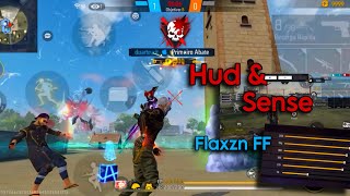 Flaxzn FF Sense  HUD ⚙️  Free Fire 2024 💯 [upl. by Ennairam]