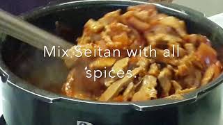 Seitan Vegan Protein curry [upl. by Farver]