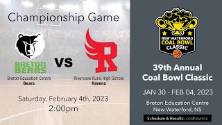 Coal Bowl 2023 Championship Game  Breton Education Centre vs Riverview Rural High School [upl. by Hope298]