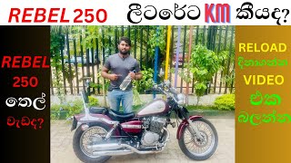 REBEL 250 පෙට්‍රල් ලීටරේකින් කොච්චර යනවදහරියටම දනගමු  REBEL 250 Fuel Consumption Test sinhala [upl. by Gudren431]