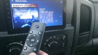 Joying android head unit car stereo usb remote test [upl. by Plunkett]