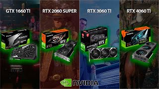 GTX 1660 Ti vs RTX 2060 SUPER vs RTX 3060 Ti vs RTX 4060 Ti [upl. by Wende]