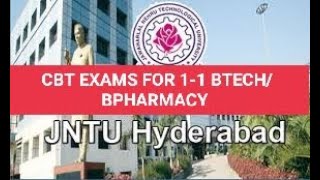 jntuh cbt exams for 11 btechbpharmacy students jntuh [upl. by Elda]