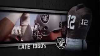 Oakland Raiders uniform and uniform color history [upl. by Marlee996]