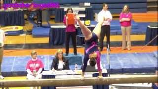 Illini Gymnastics Freshman Giana OConnor Balance Beam 01262013 9850 [upl. by Aicyle]