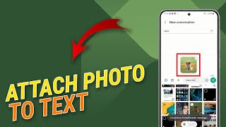 How To Attach A Photo To A Text On A Samsung Galaxy [upl. by Etnud]