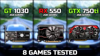 GT 1030 vs Rx 550 vs GTX 750 ti  The Battle Of 3 Budget GPUs [upl. by Chatav]