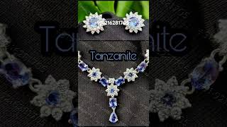 Tanzanite tanzaniteexclusive customorder jewellerycollection abundance moldavite royalty [upl. by Nerte754]